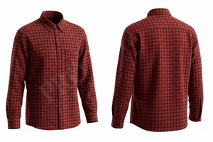 Chemise en flanelle de haute qualité 1005 avec motif à carreaux, respirante, décontractée, pour le travail, le bureau, chemise habillée - Product Image 3