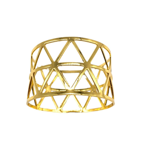 Juego de Anillos para Servilletas de Metal Dorado, Anillos Redondos para Servilletas para Decoración de Fiestas, Cenas - Product Image 1