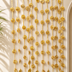 Guirlandes de porte pour mariage indien, franges Gota Patti, cordons, décorations pour Diwali, Noël, toile de fond de mariage, décorations d'événements - Product Image 1
