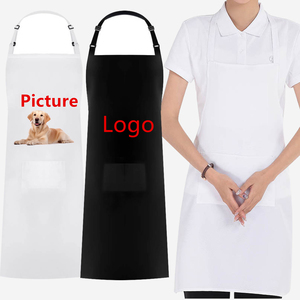 Delantal Unisex de Algodón Blanco con Logotipo Personalizado y Cierre a Presión para Camareros, Uso en Restaurantes y Bares, Resistente a las Manchas, Uniforme de Manga Corta - Product Image 3