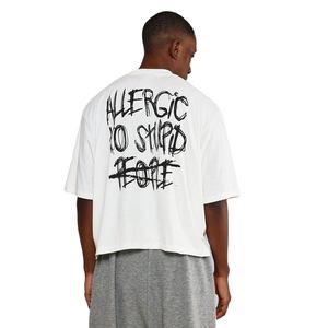 OEM Hombres de peso pesado Boxy Fit Drop Shoulder Camiseta larga Impreso personalizado 100% Algodón Jersey Oversized Loose Fit - Product Image 1