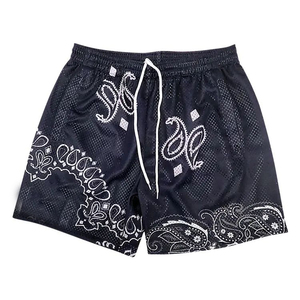 Shorts de basket-ball en mesh pour hommes, séchage rapide, respirants, shorts de sport pour la salle de sport, logo personnalisé, vêtements de sport - Product Image 4