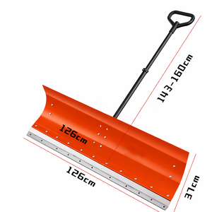 Pousse-neige robuste de 126 cm avec poignée en D, lame en acier, pelle à neige pour allée, trottoir, outils d'hiver, couleur orange ODGWTO006 - Product Image 2