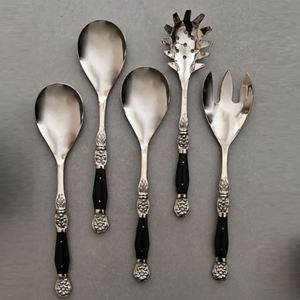 Juego de cubiertos de acero inoxidable con mango de diseño, superventas, precio de fábrica, juego de cubiertos para restaurante, cucharas, tenedores, cuchillos - Product Image 3