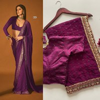 Robe de soirée sobre en soie georgette multicolore, magnifique design et broderies de sequins, inspirée des tenues des actrices de Bollywood, Ananya Panday.