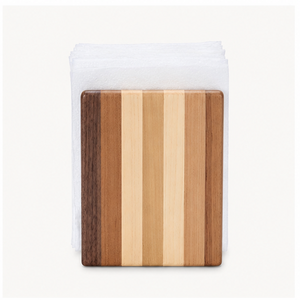 Premium Handmade Multi-Tone Striped <b>Wooden</b> Napkin Holder For <b>Dining</b> <b>Table</b> Eco-Friendly <b>Rustic</b> Vertical Tissue Stand For Kitchen - Product Image 4
