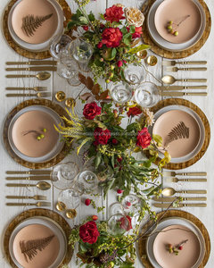 Couverts de restaurant et hôtel en métal acier inoxydable ensemble de couverts de cuisine en laiton massif poli or ensemble de couverts - Product Image 3