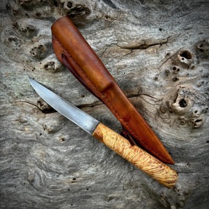 Cuchillo Medieval Forjado a Mano Personalizado OEM DIY con Hoja de Acero al Carbono de 3MM de Grosor y Punta Recta, Mango de Acero al Carbono - Product Image 6