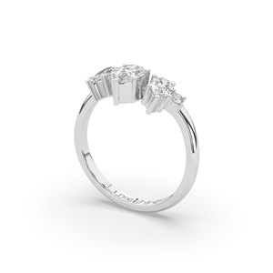 0.77 CARAT Lab Grown Pear Brilliant Cut Diamond 14K Solid Gold IGI Certified Luxury Women's Engagement Wedding Anniversary Ring - Product Image 5