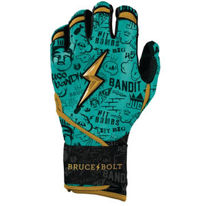 Gants de frappeur de baseball et de softball professionnels personnalisés en cuir à manchette longue pour droitier – Confortables, légers et écologiques - Product Image 5
