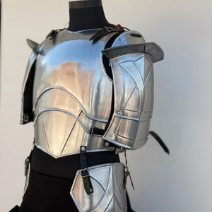 Conjunto de Armadura de Acero Medieval para Caballera, Cuirazos, Hombreras y Brazaletes, Disfraz Histórico para Cosplay y Reenactment - Product Image 4
