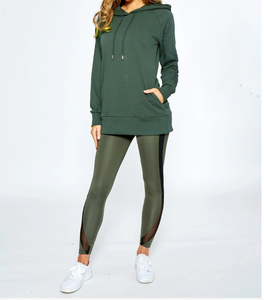 Sudadera con Capucha de Alta Calidad, Tejido de Algodón y Elastano, Forro Polar, Logotipo Personalizado en la Parte Delantera, Hombros Caídos, 400 GSM - Product Image 2