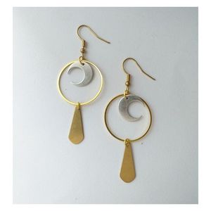 Gold Plated Brass Metal Wire Handmade Fashion Brass Jewelry Ladies fine <b>cuff</b> <b>Earrings</b> for Women From India Gift White Party - Product Image 6