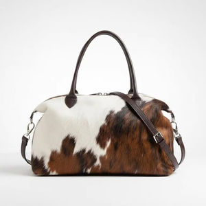 Bolsa de Viaje de Cuero Genuino con Cierre de Cremallera, Gran Capacidad, Modelo LHODB-0051 - Product Image 1