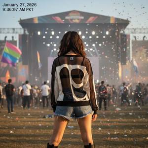 Sweat-shirt d'hiver hybride en coton et maille transparente pour femme, style streetwear personnalisé, patchwork, effet vieilli, anti-rétrécissement, idéal pour les festivals - Product Image 6