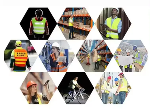 Veste haute visibilité multi-poches NESTA SPORTS de haute qualité, gilet de sécurité réfléchissant fluorescent pour les travailleurs du bâtiment - Product Image 6