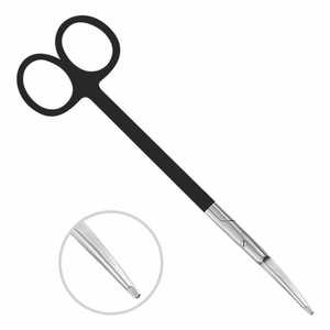 Tijeras Quirúrgicas Kaye Facelift Supercut (Negras) 5.75" (14.5cm) de Acero Inoxidable Curvas Manuales Clase I para Hospital - Product Image 3