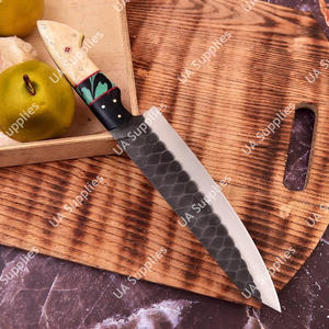 Couteau de cuisine professionnel vintage en acier inoxydable 12C27 forgé à la main, léger, à lame pleine, avec manche ergonomique - Product Image 3