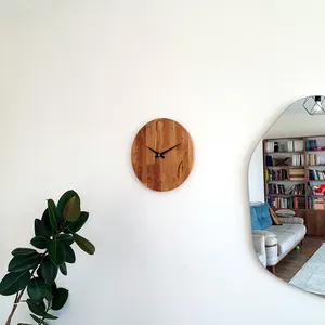 Natural Wooden <b>Wall</b> <b>Clock</b> 30.5 cm Modern <b>Wall</b> <b>Clock</b> No Ticking Noises <b>Wall</b> <b>Clocks</b> Ideal for the <b>Kitchen</b> Living Room and Office - Product Image 5