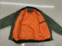 Veste d'aviateur pour homme de qualité supérieure, fabriquée sur mesure, col montant, rembourrée en coton, n° 1 Ma01 Veste bomber uniforme de pilote de baseball