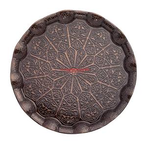 ถาดเสิร์ฟบนโต๊ะโมร็อกโกทรงกลม,สำหรับโต๊ะงานแต่งงานจานจานโต๊ะขนาดใหญ่อลูมิเนียมหล่อโลหะ - Product Image 1