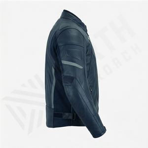 Veste de moto en cuir véritable pour homme de qualité supérieure, nouvelle arrivée, vestes de moto d'hiver, protections amovibles, personnalisables - Product Image 3