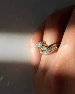 IGI Lab Grown Marquise Cut Diamond Vintage 14k Jaune Mariage/Bague de fiançailles Unisexe Fine Or Blanc Anniversaire Fête-Digne - Product Image 2