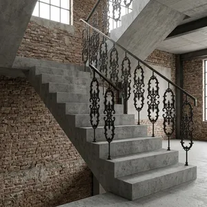 Barandilla de Hierro Premium con Diseño Decorativo Elegante para Escaleras, Balcones, Jardines, Viviendas Residenciales y Edificios Comerciales - Product Image 4