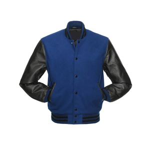 Fábrica de Producción de Chaquetas Varsity al por Mayor, Chaqueta Varsity con Parches Personalizados, Colecciones para Venta al por Menor, MOQ Bajo - Product Image 1
