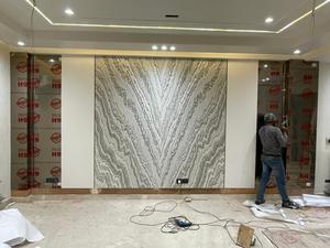 High Pressure Laminate Thin Stone <b>Veneer</b> Marble Banda Culture Stone Wall Facing Tiles Exterior Available Sizes 61x122cm 122x244 - Product Image 6