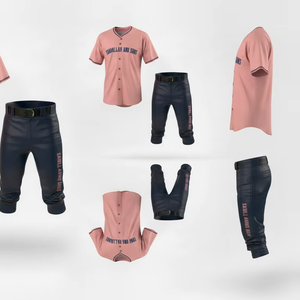 Professional Team Baseball Jersey Pants Set <b>Custom</b> Sports <b>Uniform</b> Men Women Breathable Lightweight Baseball Wear - Product Image 1