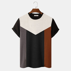 T-shirts pour hommes avec logo sur le devant, coupe classique, 100% coton biologique, respirant, séchage rapide, mode décontractée d'été, streetwear - Product Image 1