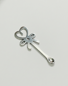 Cuillère en acier inoxydable pour shilajit, design cœur, cuillère ayurvédique pour résine, cuillère doseuse pour café et thé - Product Image 2