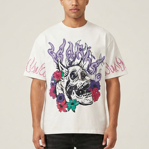 เสื้อยืดพิมพ์ลายกราฟิกผ้าเจอร์ซีย์คอตตอน 100% แบบสั่งทำพิเศษ สไตล์วินเทจสุดเทรนดี้ แขนสั้น สำหรับทุกเพศ ใส่สบายในฤดูร้อน - Product Image 5