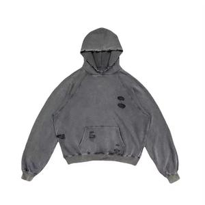 เสื้อฮู้ดดี้โอเวอร์ไซส์สำหรับผู้หญิง คู่รัก เสื้อฮู้ดดี้หนานุ่ม สวมหัว สไตล์วินเทจ ล้างสีแบบแอซิด เสื้อสเวตเตอร์แบบสวมหัว ปี 2026 - Product Image 6