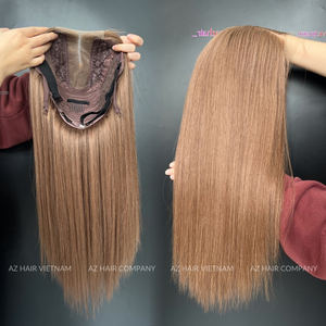 Perruques de cheveux vierges de donneur vietnamien brut de haute qualité couleur unie os droit personnalisable - Product Image 4