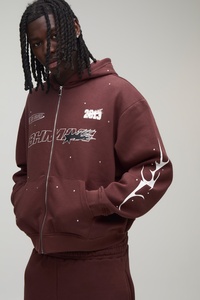 Custom Printed Mens Tracksuit Polyester Cotton Casual Hoodie <b>Jogger</b> <b>Set</b> DTF Logo Personalized Two Piece <b>Matching</b> Outfit Clothing - Product Image 3