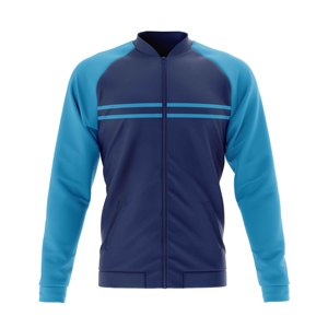 Dawnray <b>Men's</b> Blue Color Blocking Varsity <b>Jacket</b> Stand Collar Full Zip Sporty Breathable <b>Lightweight</b> Windproof Autumn Regular - Product Image 1