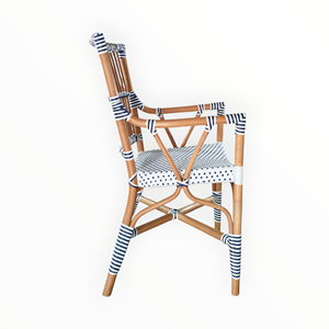 Silla Bistro Más Popular para Cafetería, Restaurante, Espacios Públicos Residenciales - Mimbre Sintético Natural con Garantía de Tejido de 3 Años - Product Image 6