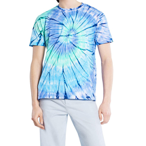 Men's 100% Cotton <b>Tie</b>-Dye T Shirts Custom Summer Casual Women O-neck regular fit jersey - Product Image 2