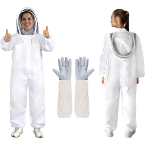 Traje de Protección Duradero para Apicultores con Capucha y Velo para la Recolección de Miel e Inspección de Colmenas - Product Image 1