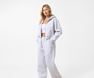 Ensemble de survêtement pour femme, coupe classique, deux pièces, 100 % coton, manches courtes, vêtements d'hiver, haute qualité, nouveau style, vente en gros - Product Image 6