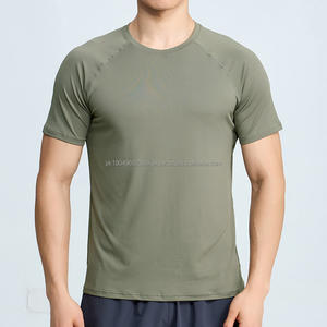 Loose and Breathable Thin Design <b>Polyester</b> Dark Colors Custom Logo Men's <b>Tshirt</b> - Product Image 6
