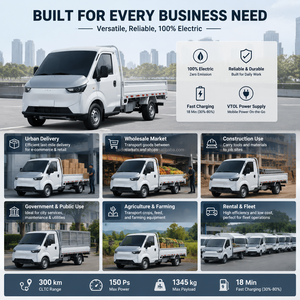 Camión Eléctrico Utilitario 2026 con 300 km de Autonomía, Batería CATL, Vehículo Comercial de Carga para Logística Urbana - Product Image 2