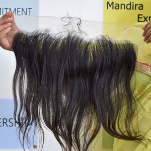 100% cuticule alignée naturel en gros enchevêtrement gratuit cheveux noir 13*4 frontal droite vietnamien Extensions de cheveux humains - Product Image 3