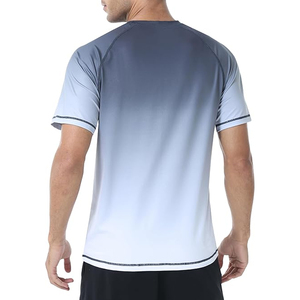 Camiseta de Compresión para Hombre, Protección UV, Manga Corta, Secado Rápido, para Natación y Deportes, con Logotipo Personalizado OEM - Product Image 2
