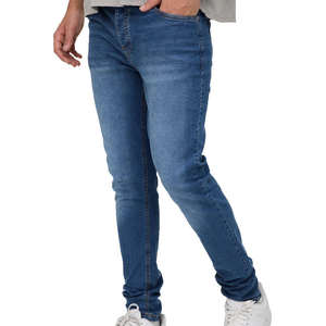 Pantalon en jean pour homme, design personnalisé OEM, style urbain, confortable, qualité supérieure, taille mi-haute, coupe droite, léger - Product Image 1