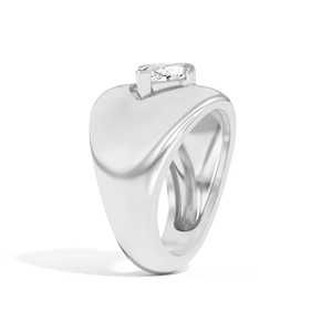 Marquise Cut Lab Grown Diamond Statement <b>Rings</b> Custom 1 Carat 14K 18K Solid Gold Wholesale Bombe <b>Dome</b> Architectural Wedding Band - Product Image 4