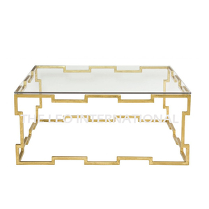 High Grade Gold Plated Prime Quality Metal Made Leaves Designer Elegant Look <b>Nesting</b> And Coffee <b>Tables</b> In Impressive Price - Product Image 4