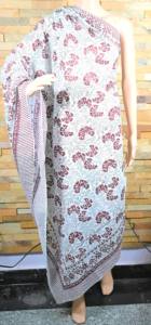 Pareo de Algodón 100% con Estampado Artesanal, Hecho a Mano en India, para Playa, Ligero, para Todas las Temporadas, Ropa de Resort - Product Image 5